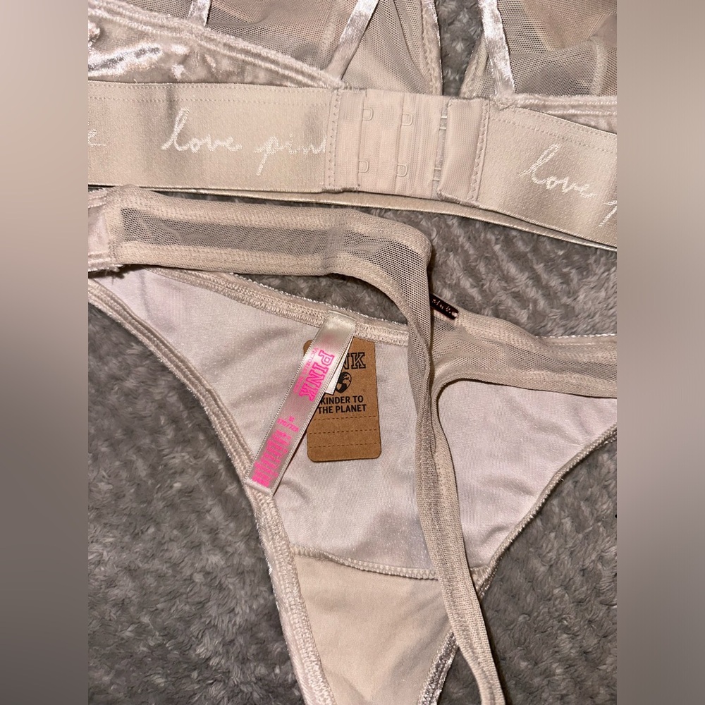 Velvet Bralette and Thong from Victoria’s Secret PINK - Picture 3 of 3